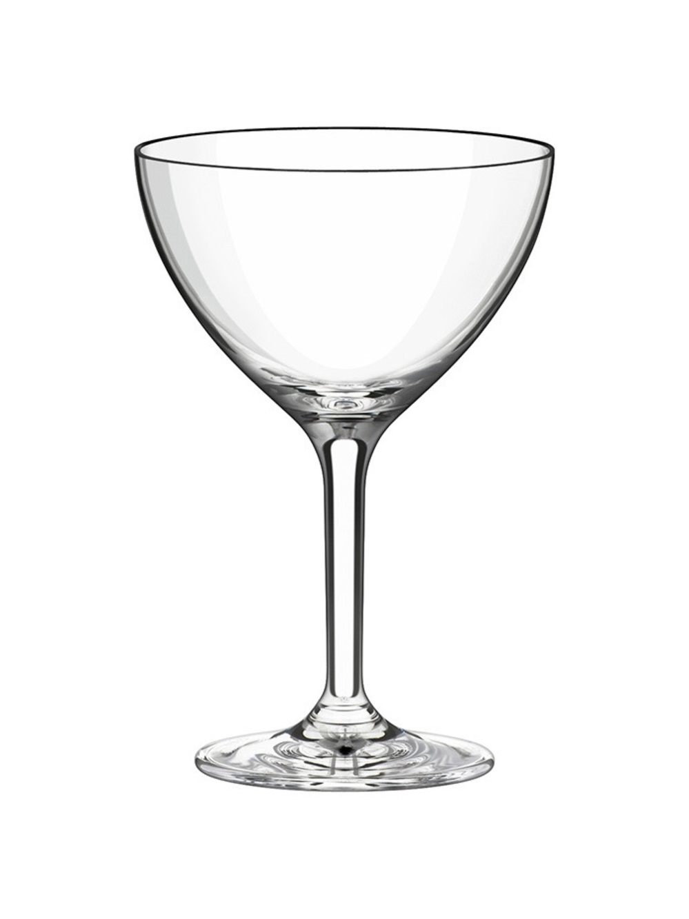 Clear Crystal Coupe Glass - Clear Stemware by Rona